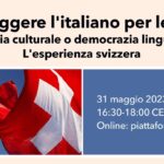 Il 31 maggio il nuovo seminario in rete sulla politica linguistica per l’italiano della Svizzera